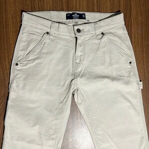 Men’s Hollister carpenter pants cream